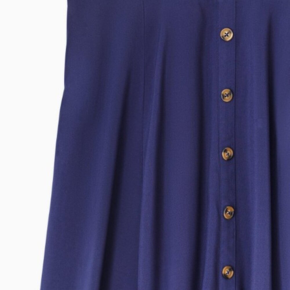 Torrid NWT size 4 (26W) Midi Challis Button-Front Skirt - Picture 3 of 8